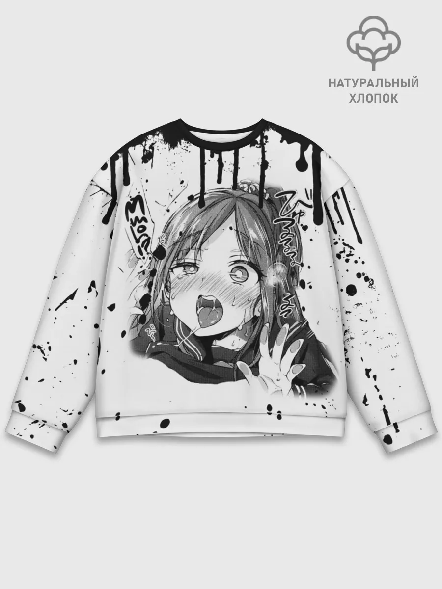 Мужской свитшот базовый / АХЕГАО с подтёками