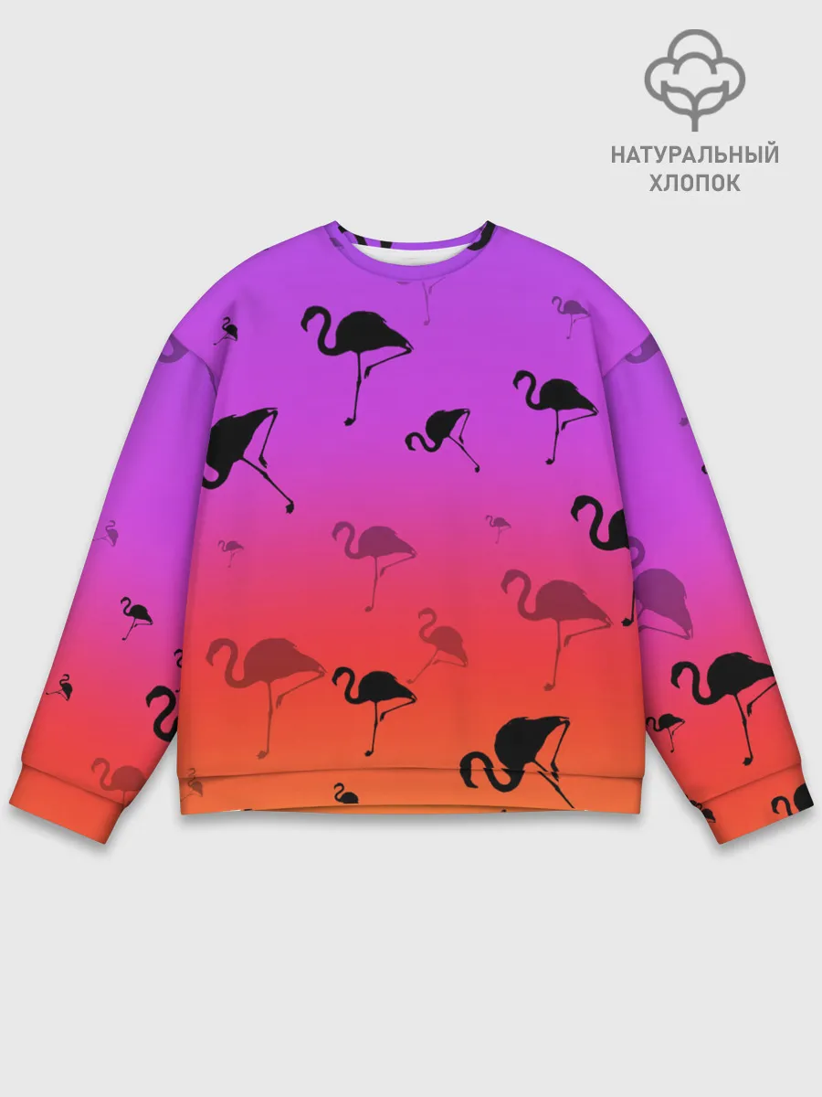 Мужской свитшот базовый / Фламинго