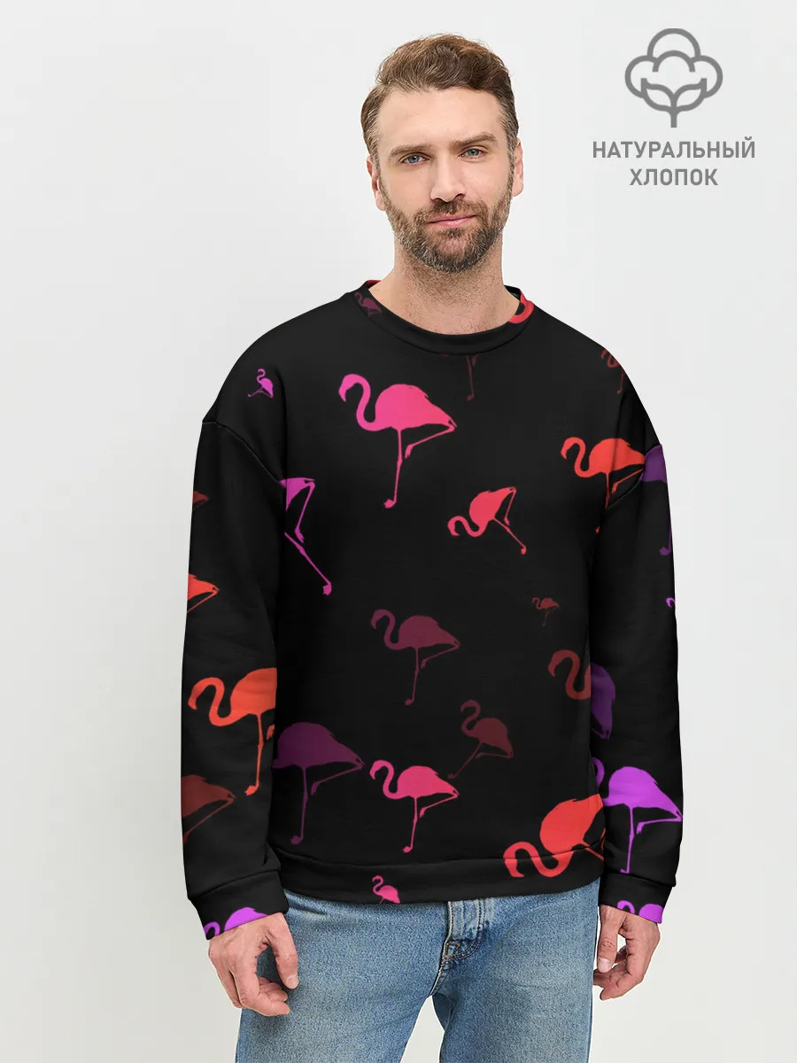 Мужской свитшот базовый / Фламинго