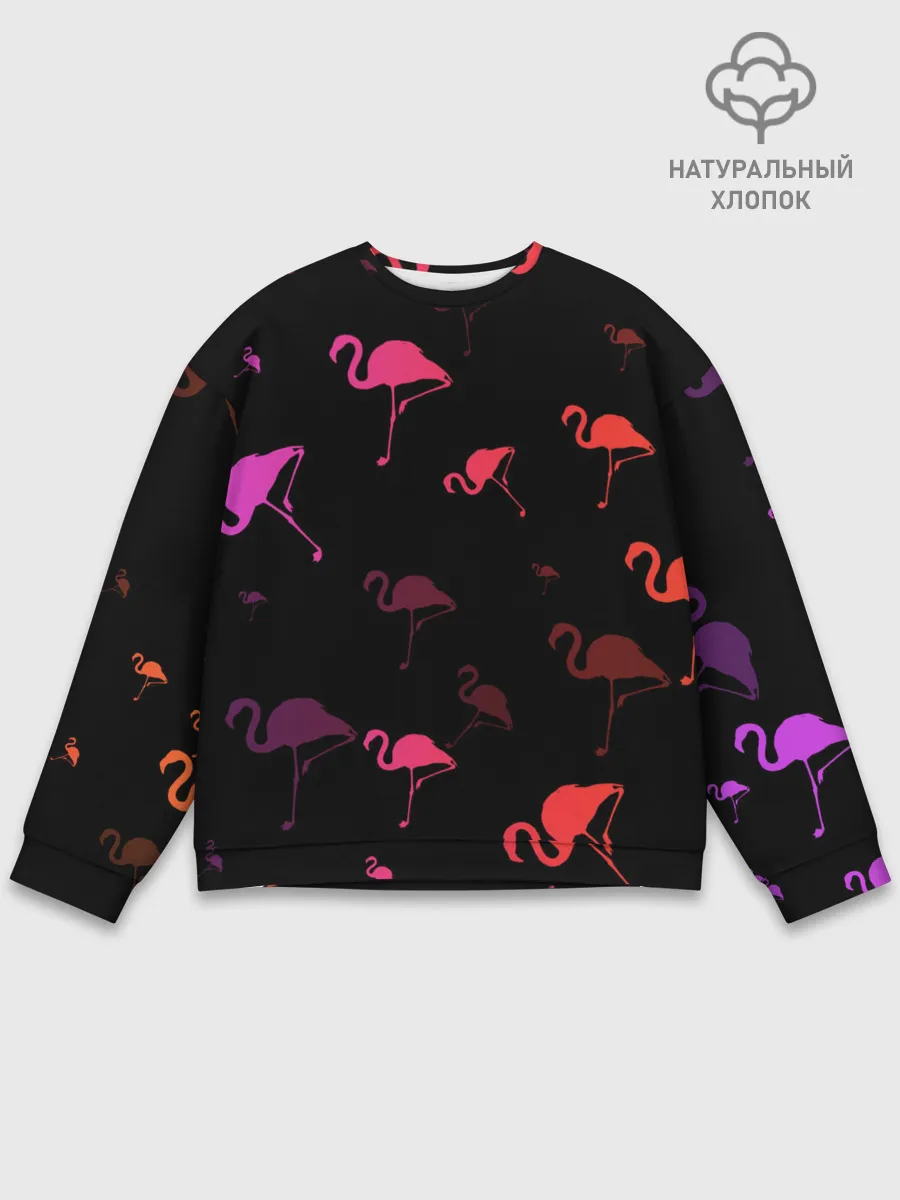 Мужской свитшот базовый / Фламинго