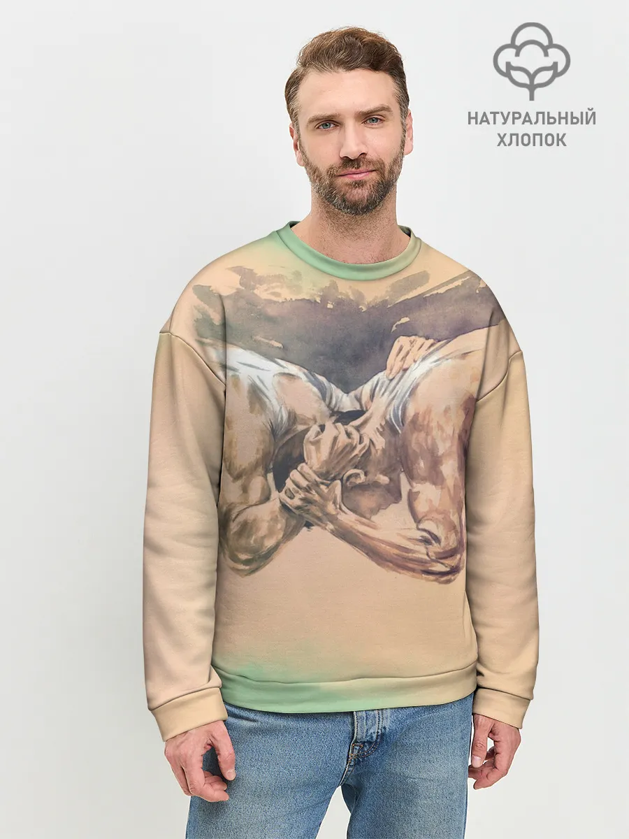 Мужской свитшот базовый / Борьба