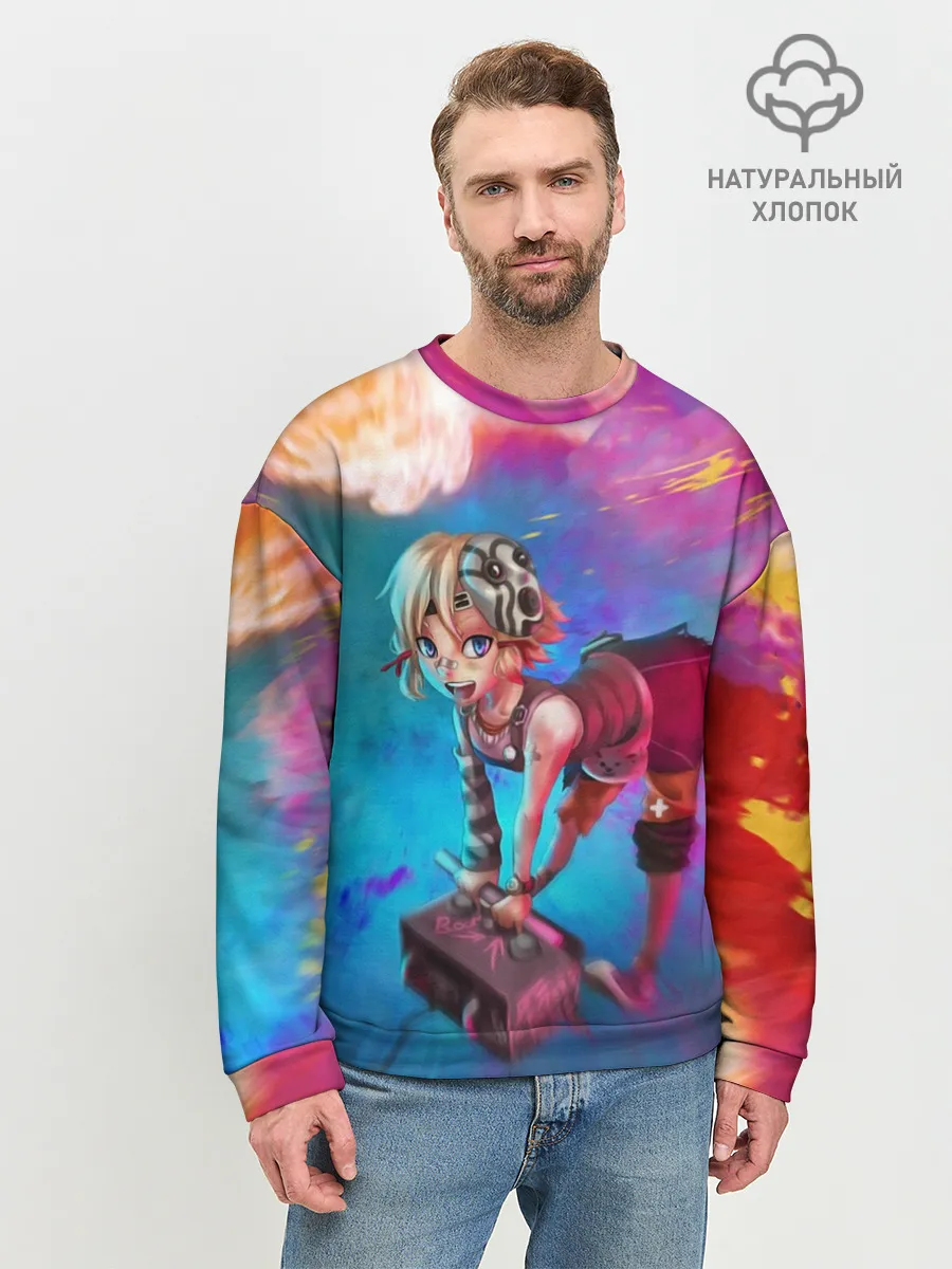 Мужской свитшот базовый / Tiny Tina and the bomb