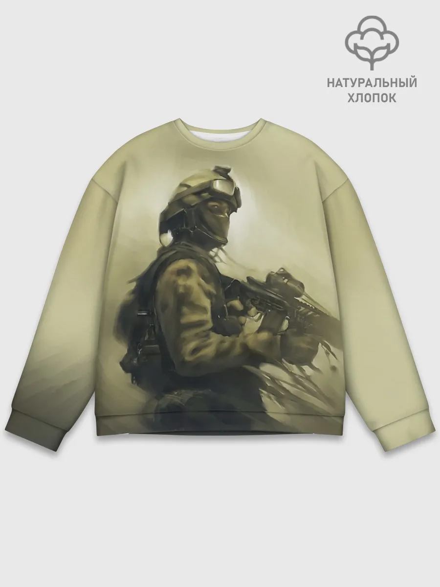 Мужской свитшот базовый / Военный