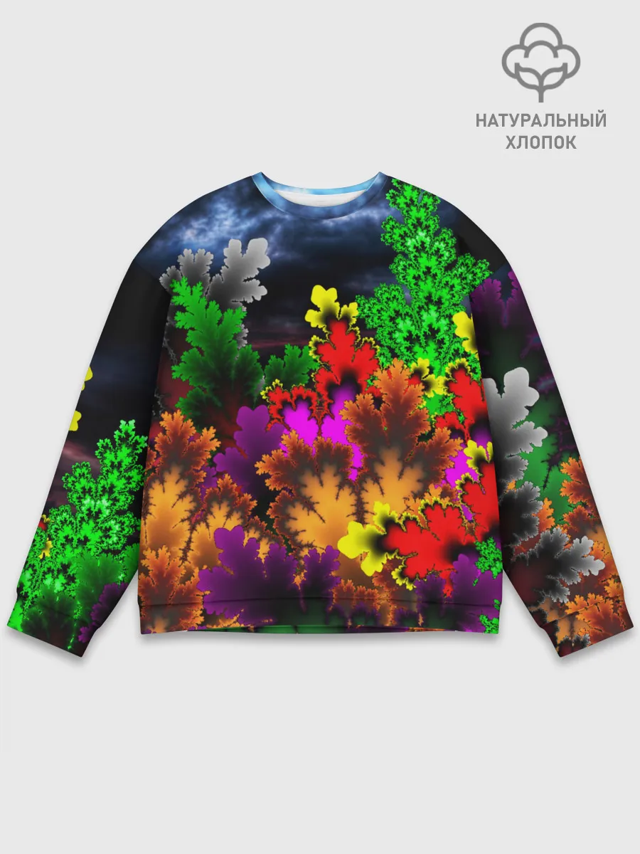 Мужской свитшот базовый / КИСЛОТНАЯ АБСТРАКЦИЯ