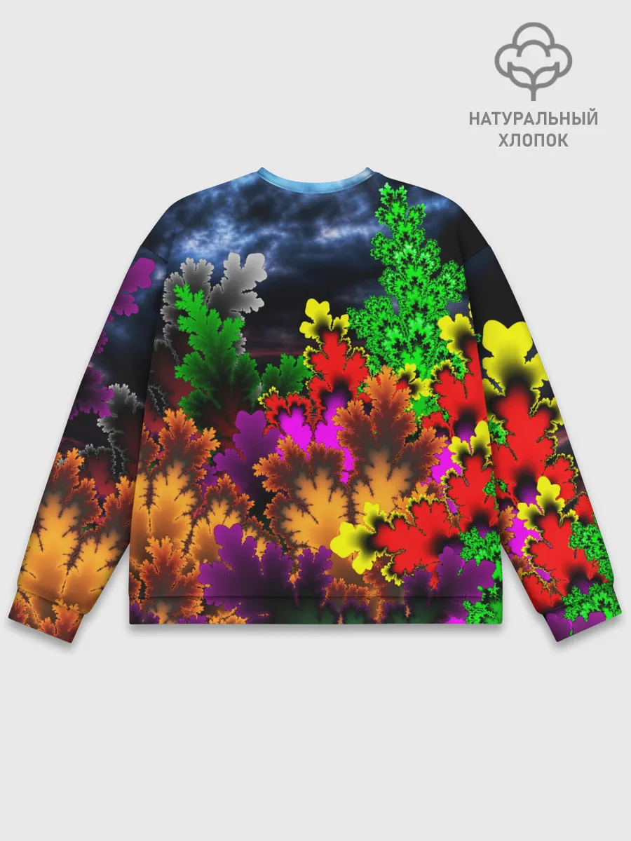 Мужской свитшот базовый / КИСЛОТНАЯ АБСТРАКЦИЯ