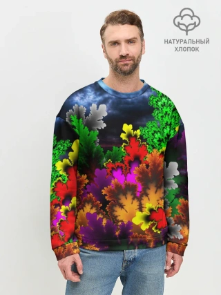 Мужской свитшот базовый / КИСЛОТНАЯ АБСТРАКЦИЯ