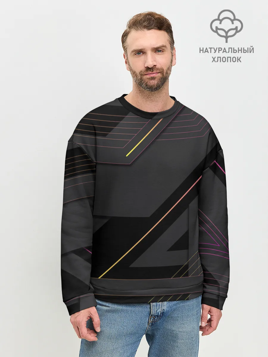 Мужской свитшот базовый / Modern Geometry