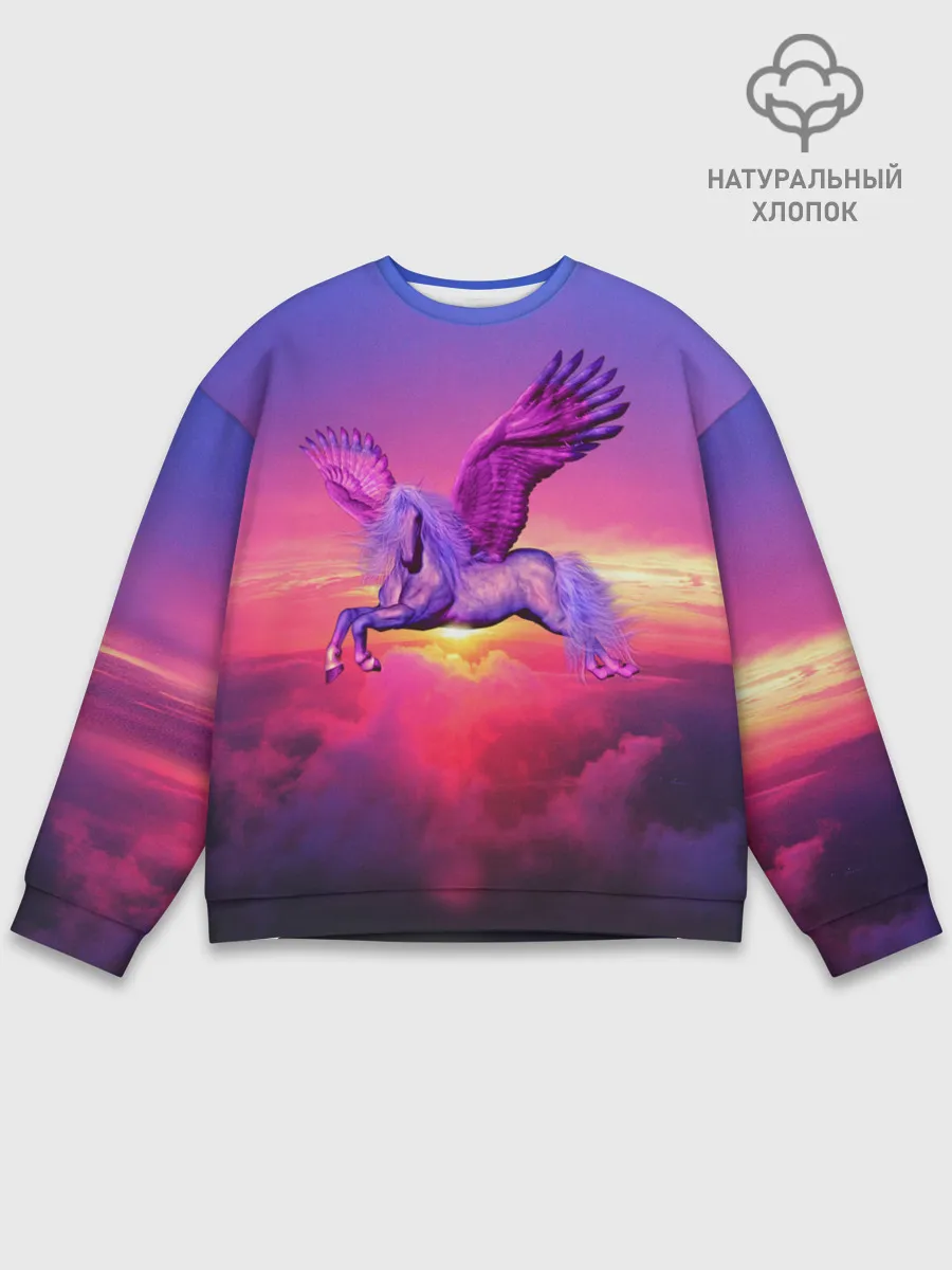 Мужской свитшот базовый / Dusk Sky Horse