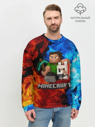 Мужской свитшот базовый / MINECRAFT
