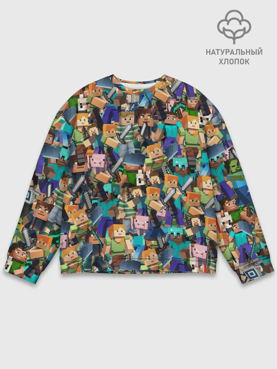Мужской свитшот базовый / MINECRAFT ПЕРСОНАЖИ