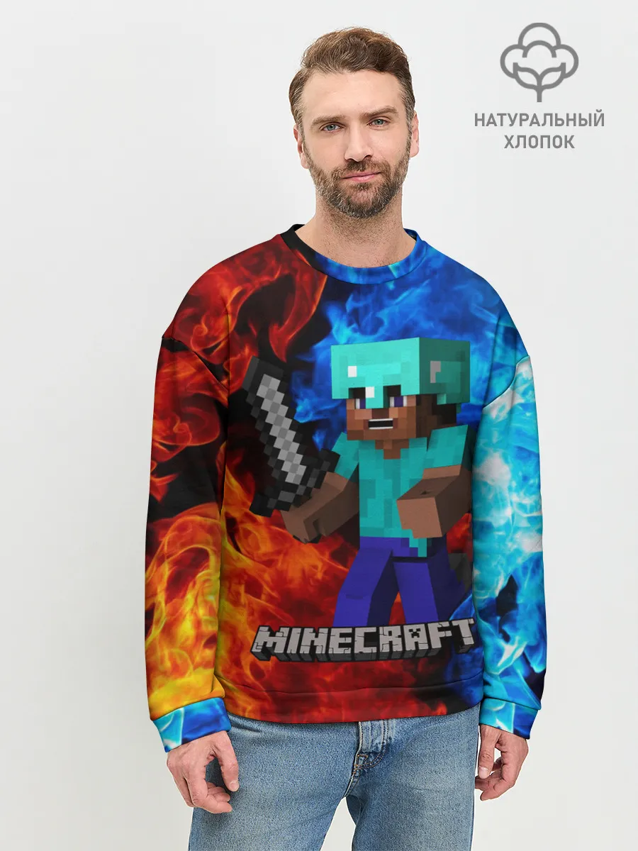 Мужской свитшот базовый / MINECRAFT