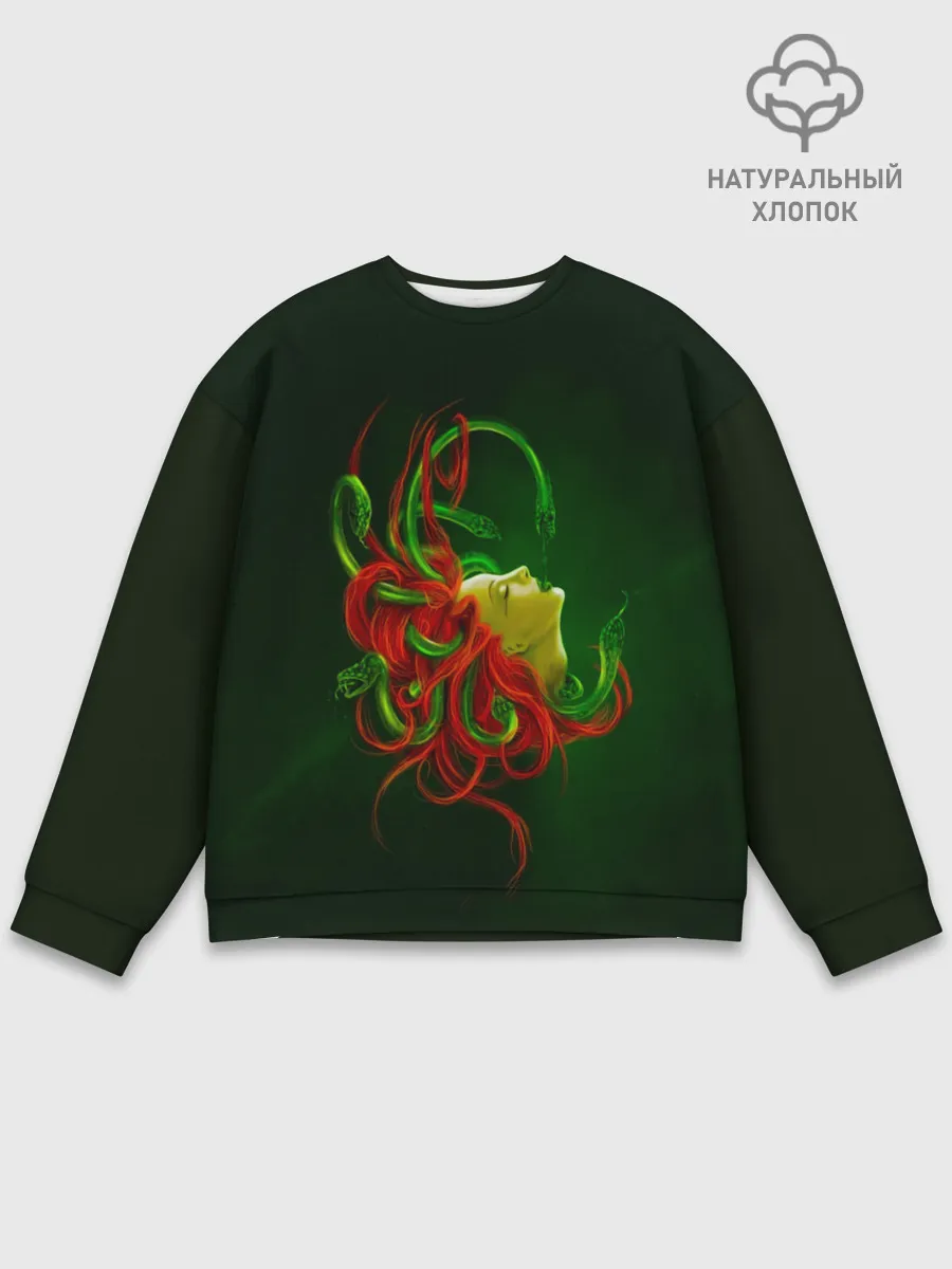 Мужской свитшот базовый / Медуза Горгона