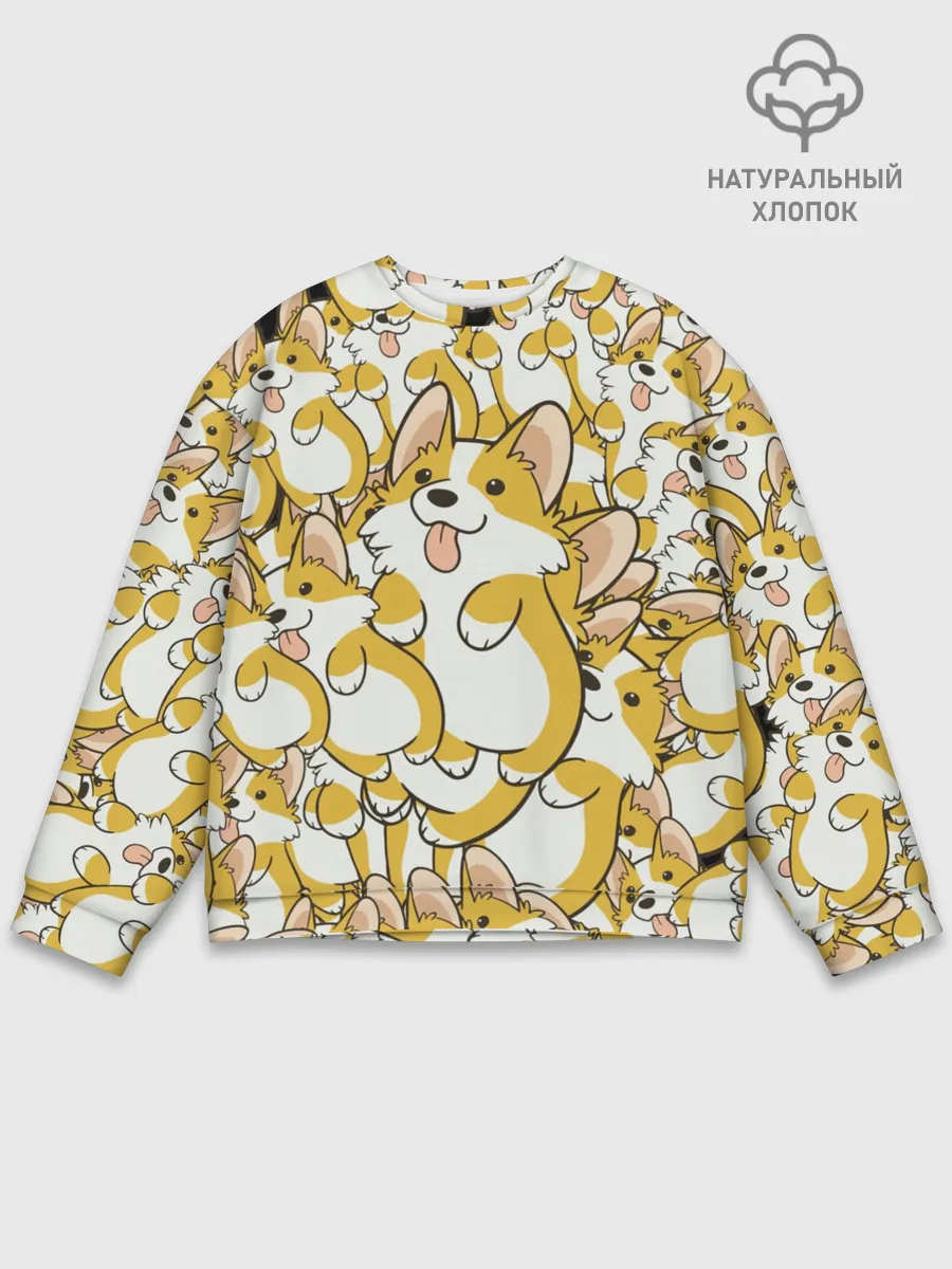 Мужской свитшот базовый / Корги