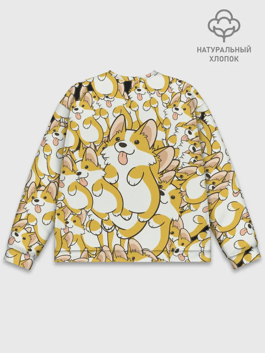 Мужской свитшот базовый / Корги