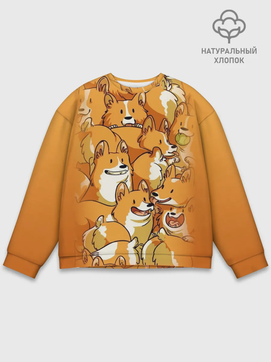 Мужской свитшот базовый / Корги