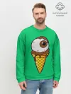 Мужской свитшот базовый / Мороженое с глазом