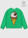 Мужской свитшот базовый / Мороженое с глазом