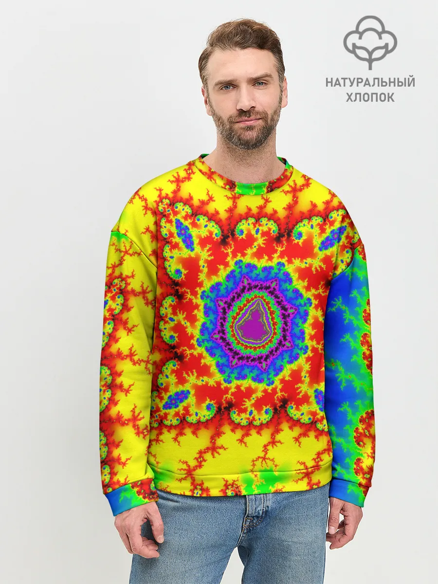 Мужской свитшот базовый / АБСТРАКТНЫЕ РАЗРЫВЫ