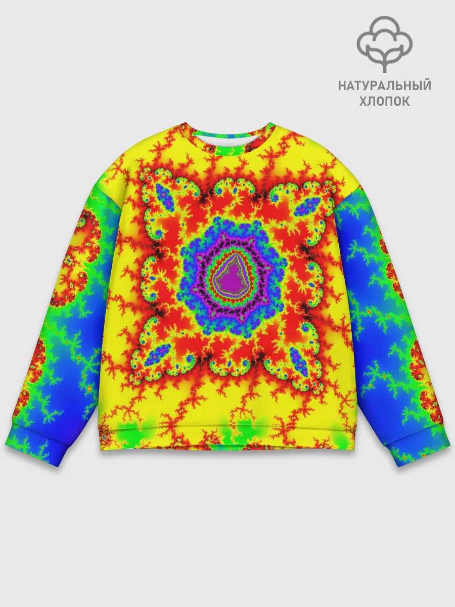 Мужской свитшот базовый / АБСТРАКТНЫЕ РАЗРЫВЫ