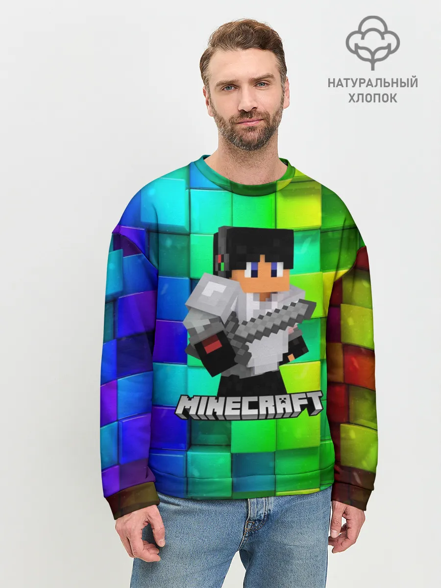 Мужской свитшот базовый / Minecraft / Майнкрафт