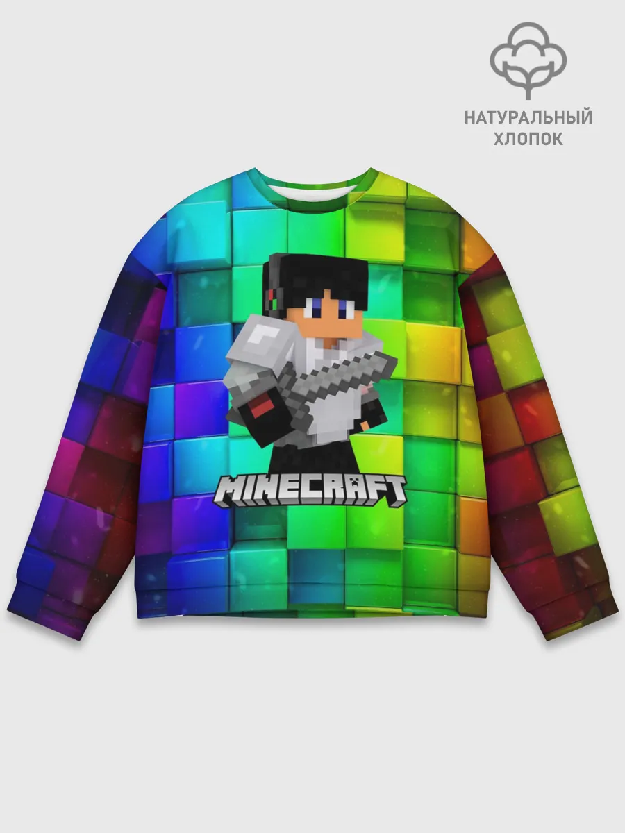 Мужской свитшот базовый / Minecraft / Майнкрафт