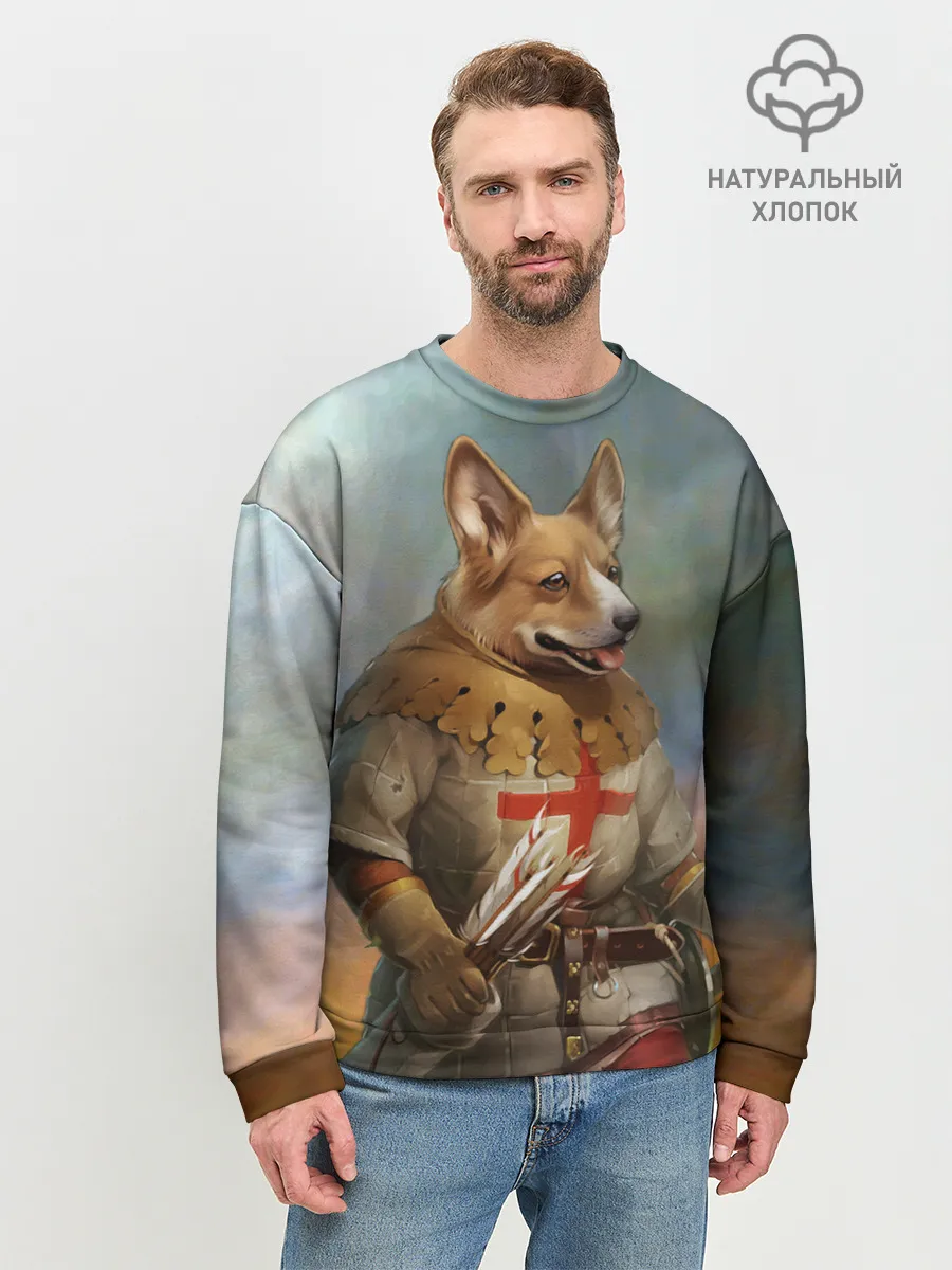 Мужской свитшот базовый / КОРГИ ЛУЧНИК