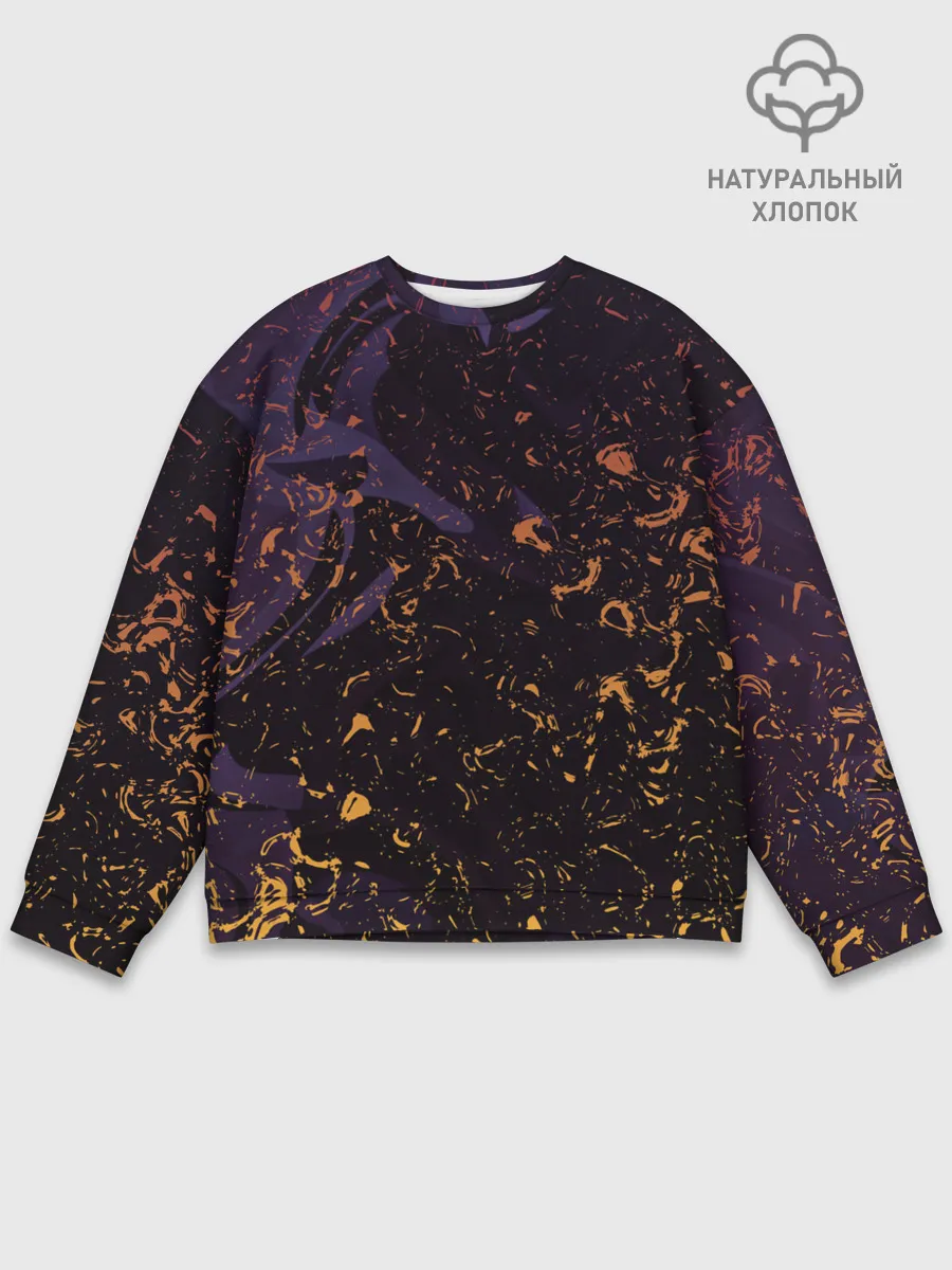 Мужской свитшот базовый / Flame in the night