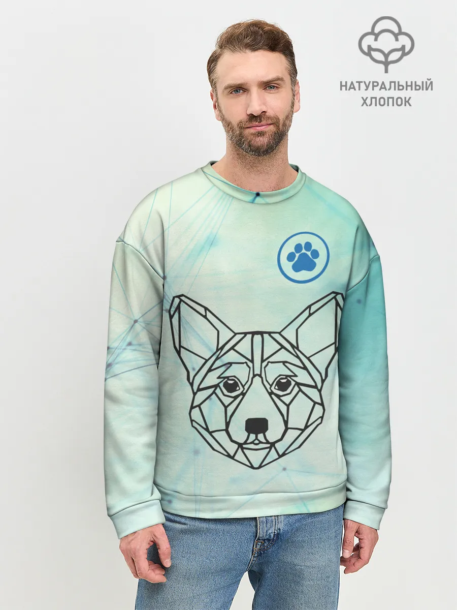 Мужской свитшот базовый / Корги