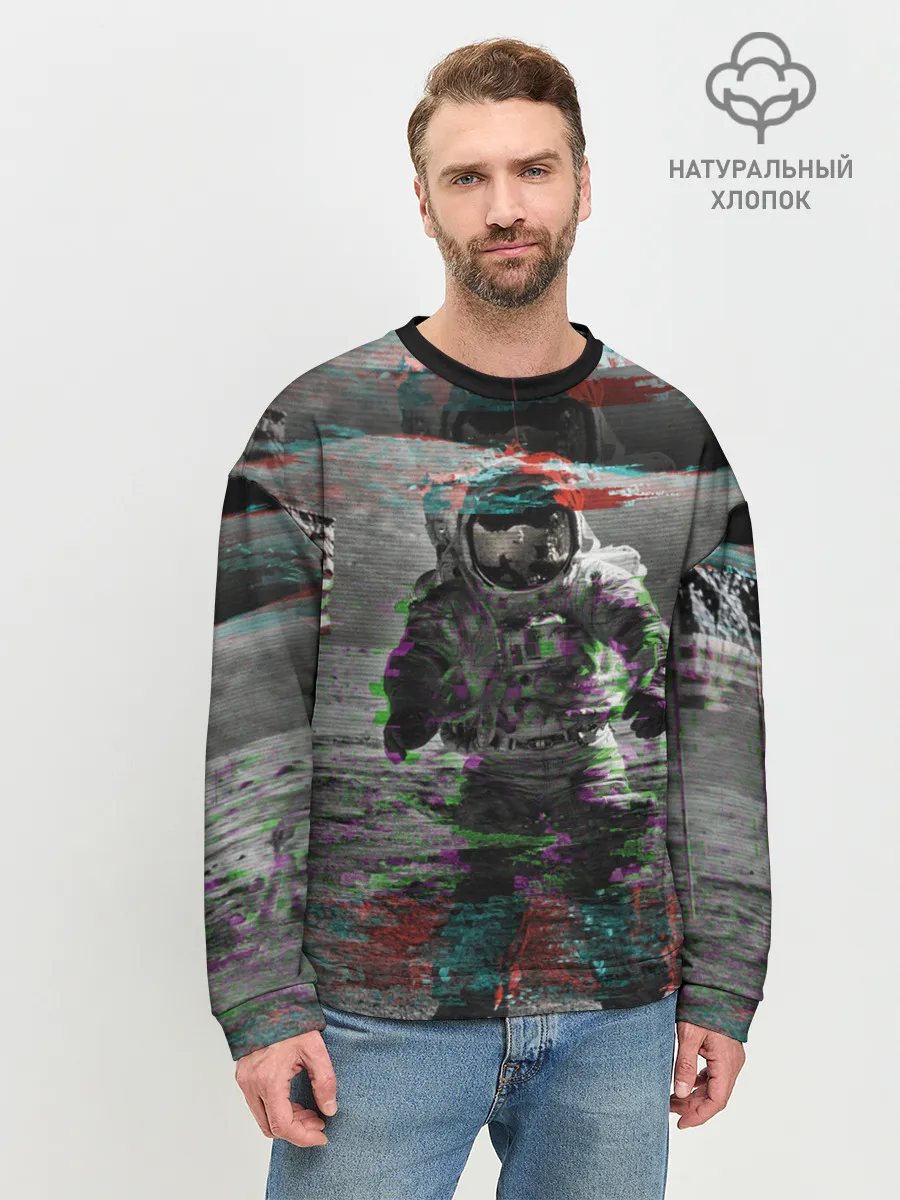 Мужской свитшот базовый / Космонавт