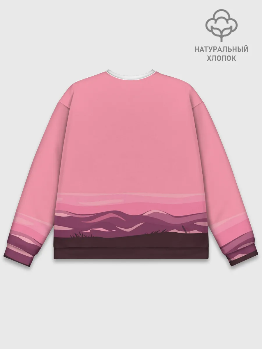 Мужской свитшот базовый / фламинго