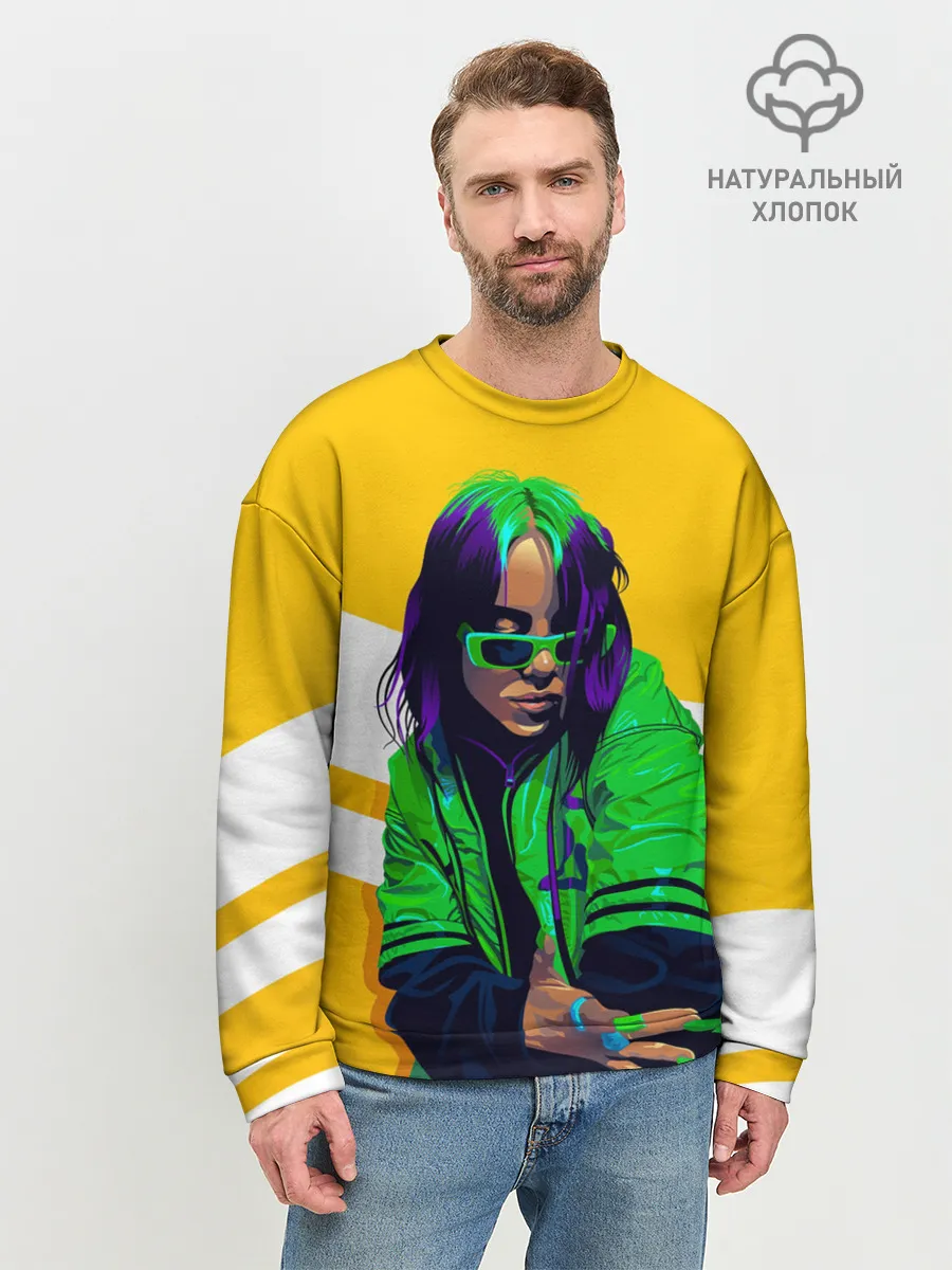 Мужской свитшот базовый / Green Eilish