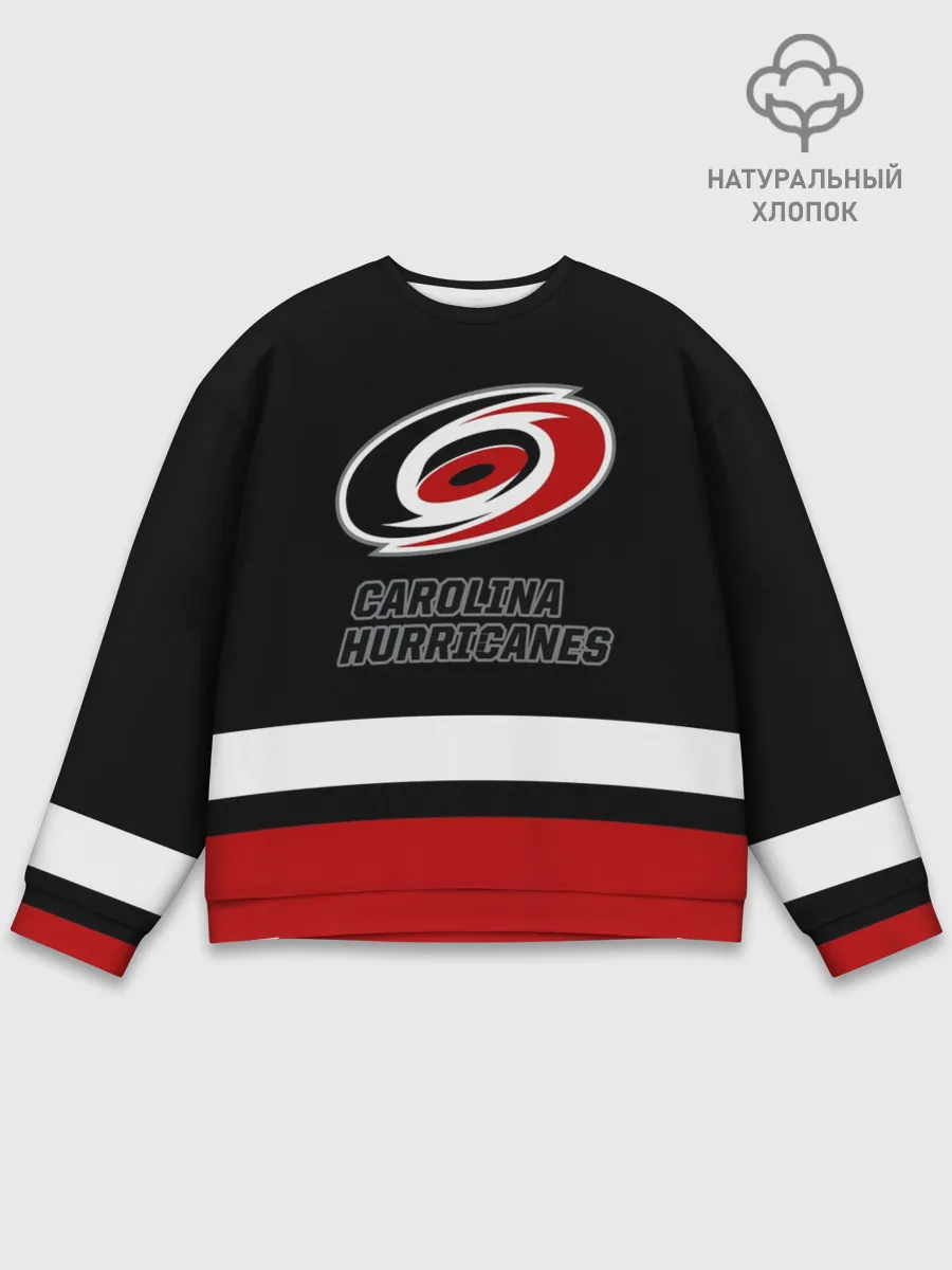 Мужской свитшот базовый / Каролина Харрикейнз