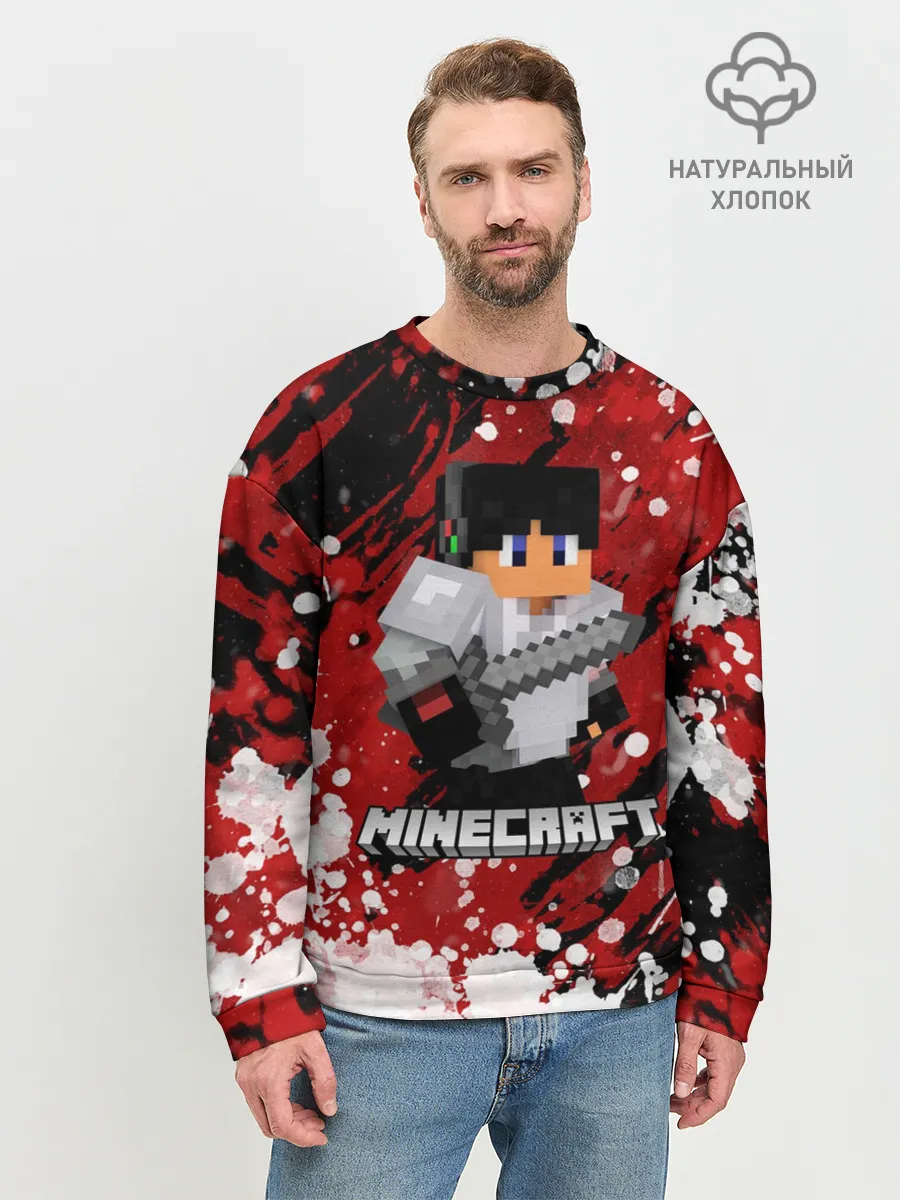 Мужской свитшот базовый / Minecraft / Майнкрафт