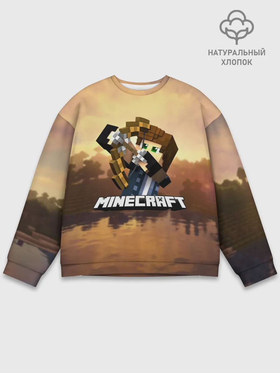 Мужской свитшот базовый / Майнкрафт