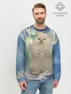 Мужской свитшот базовый / Грозовой Котик