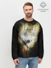 Мужской свитшот базовый / Волчий тотем