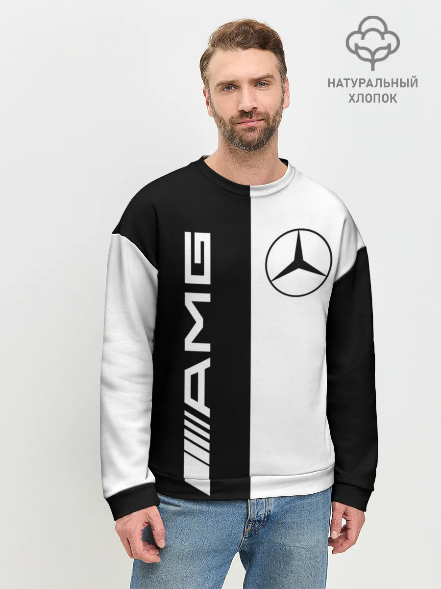 Мужской свитшот базовый / MERCEDES AMG | МЕРСЕДЕС