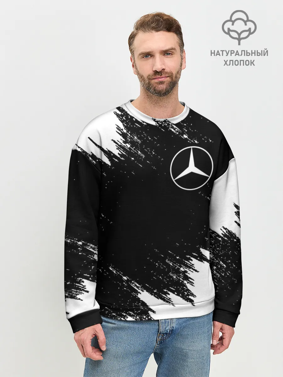 Мужской свитшот базовый / MERCEDES | МЕРСЕДЕС