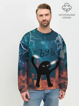 Мужской свитшот базовый / ЪУЪ Молнии