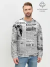 Мужской свитшот базовый / Газета Newspaper