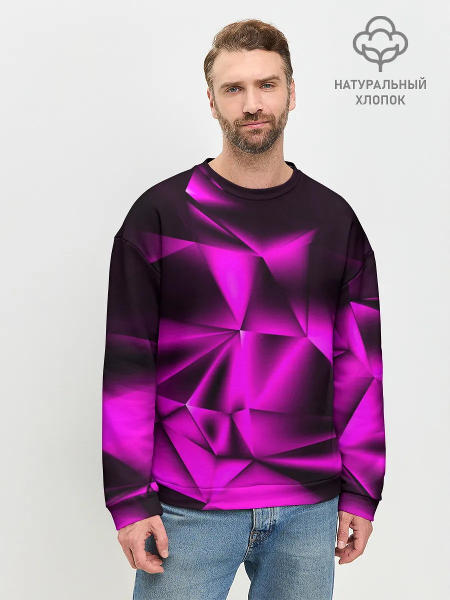 Мужской свитшот базовый / НЕОНОВАЯ ТЕКСТУРА