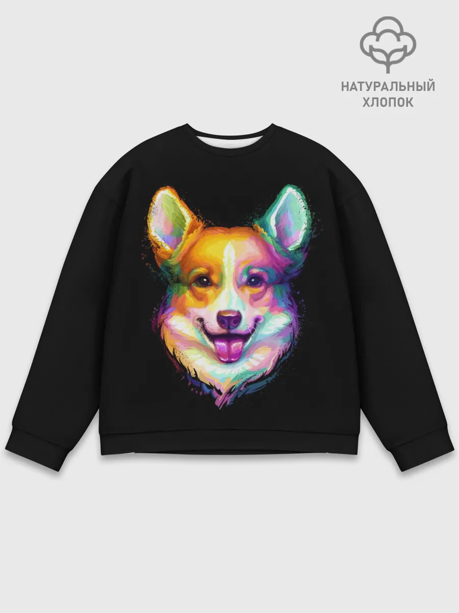 Мужской свитшот базовый / Корги
