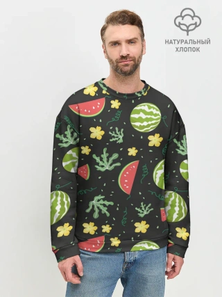 Мужской свитшот базовый / Арбузики