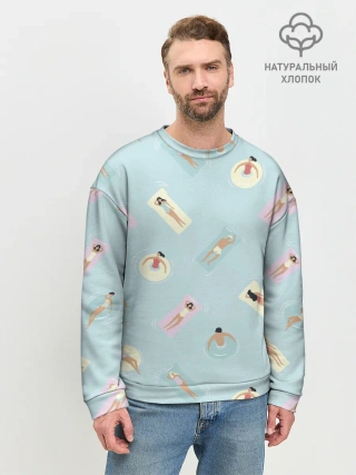 Мужской свитшот базовый / Пляжный сезон