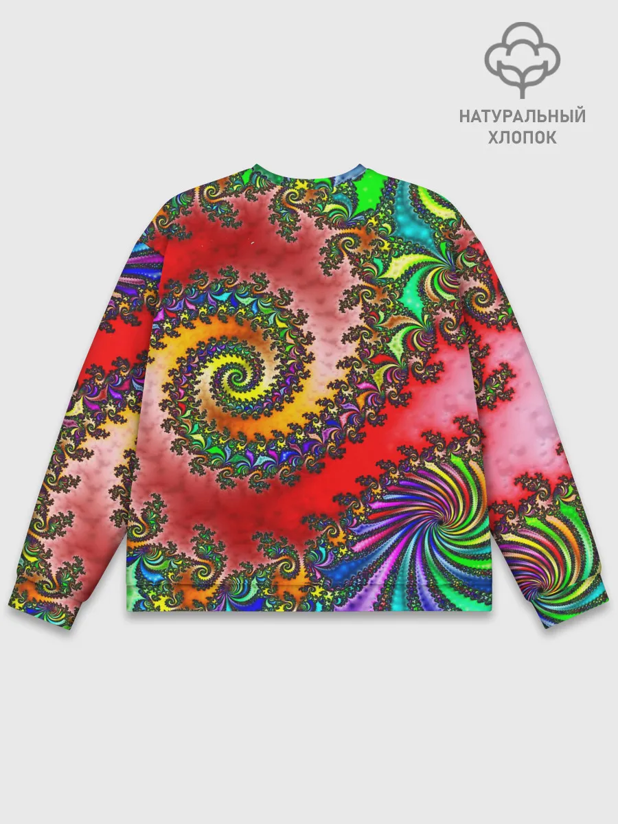 Мужской свитшот базовый / ФРАКТАЛЬНЫЙ УЗОР