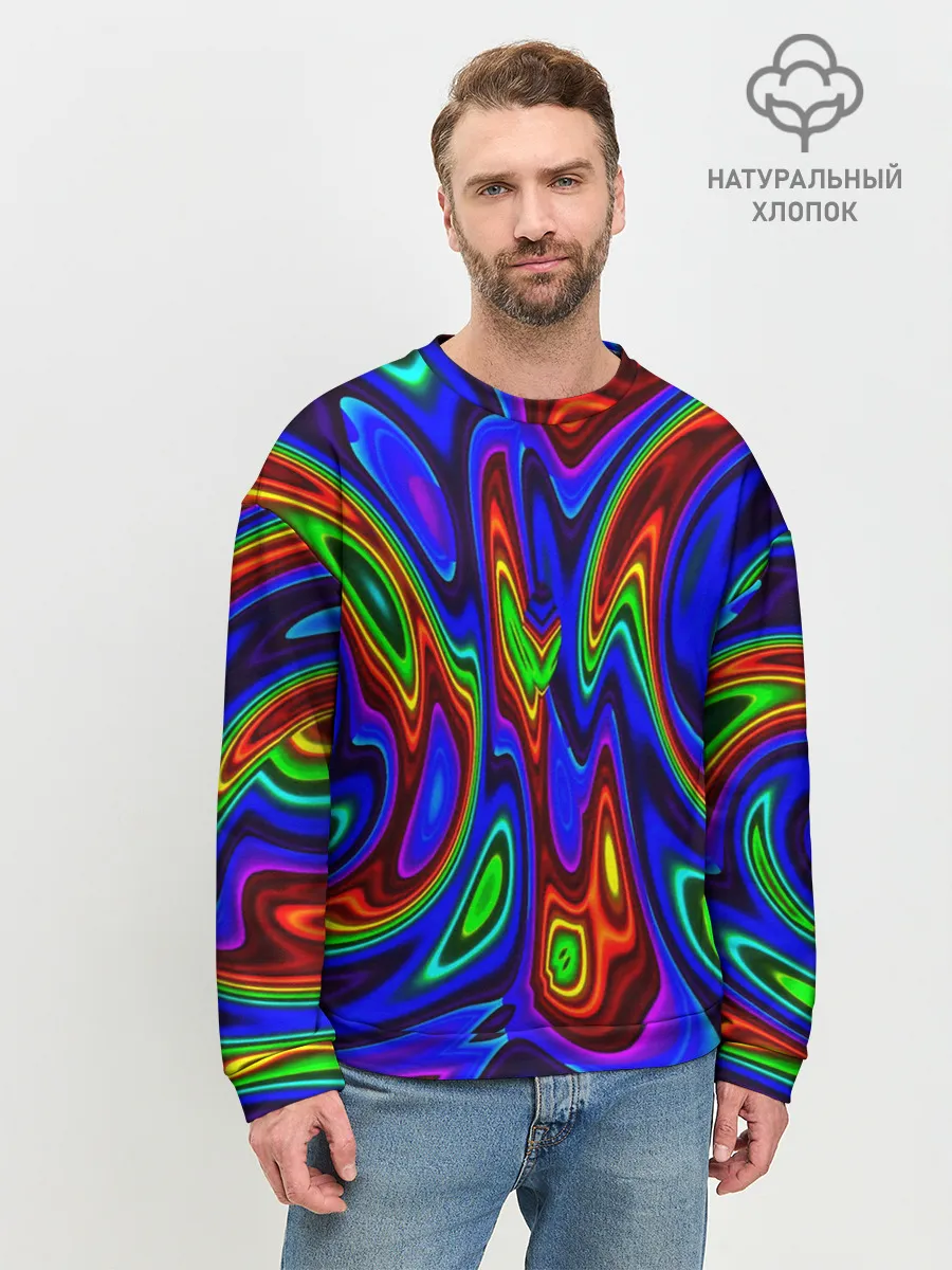 Мужской свитшот базовый / НЕОНОВЫЕ КРАСКИ