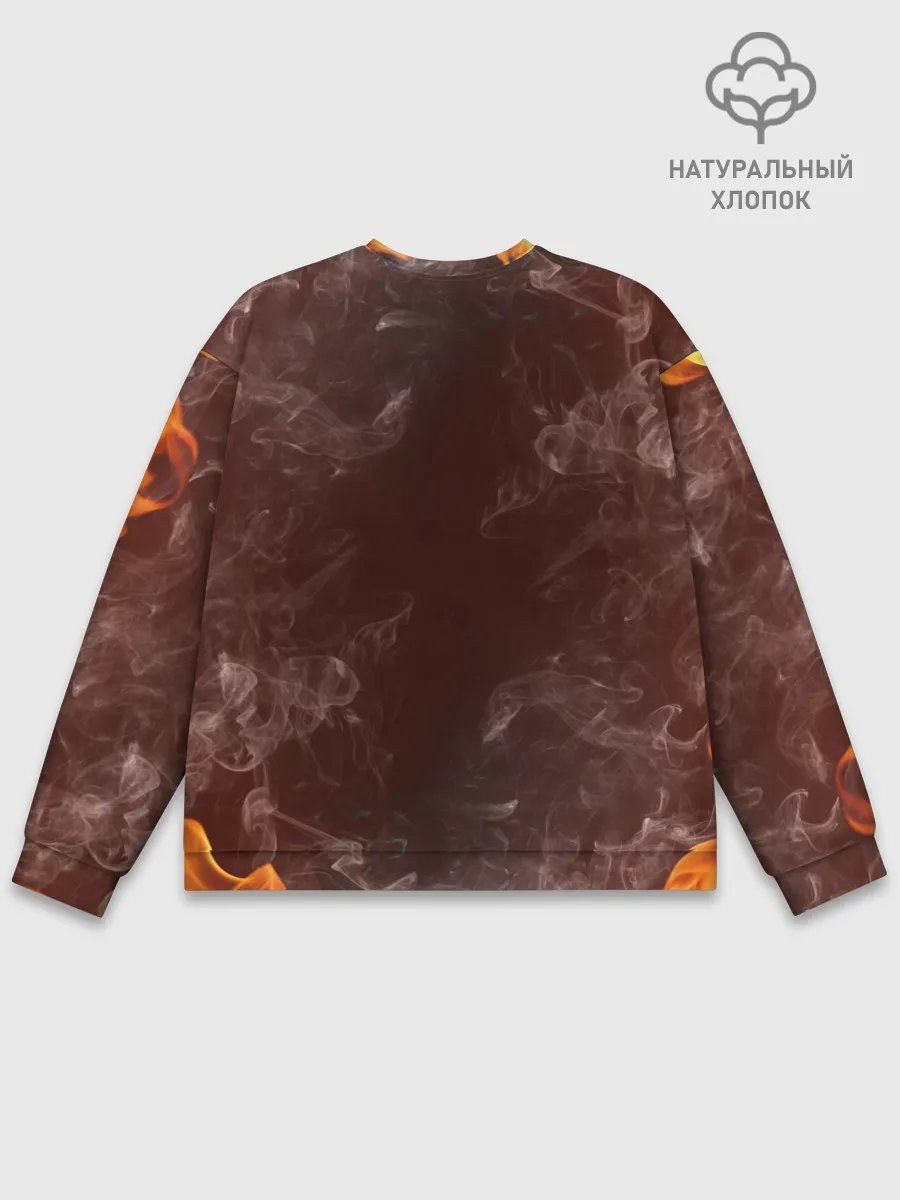 Мужской свитшот базовый / Metallica | Fire Rock