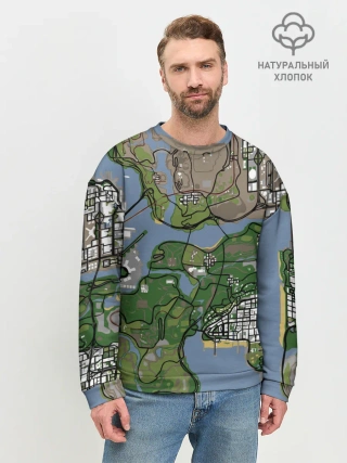 Мужской свитшот базовый / San andreas