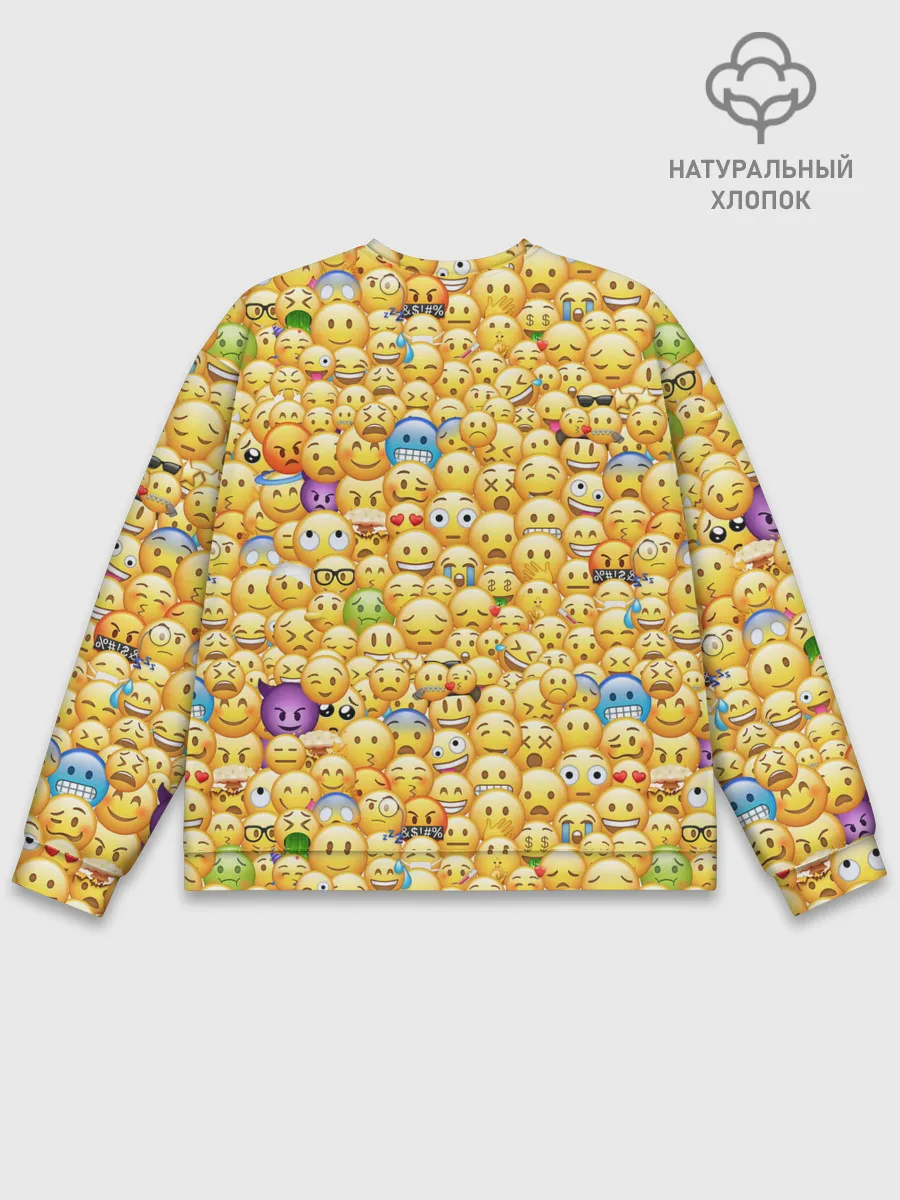 Мужской свитшот базовый / Смайлики Emoji