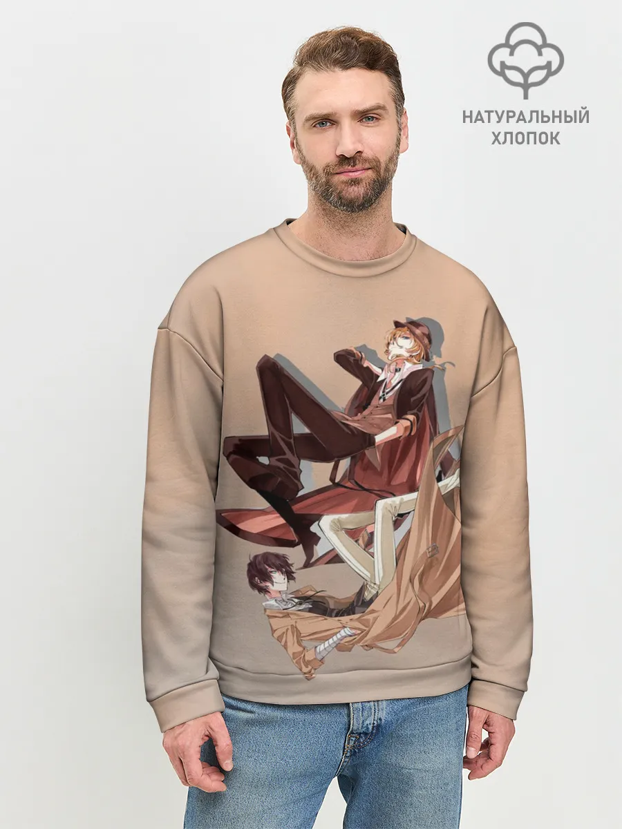 Мужской свитшот базовый / Дазай и Чуя